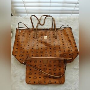 MCM Visetos Liz Reversible Tote Bag